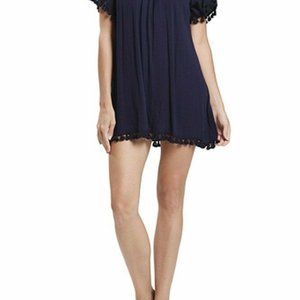 BLU PEPPER Scoop Neck with Pom Pom Dress Tunic Blo